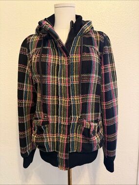 Roxy Y2K Tweed “First Love” Hooded Jacket